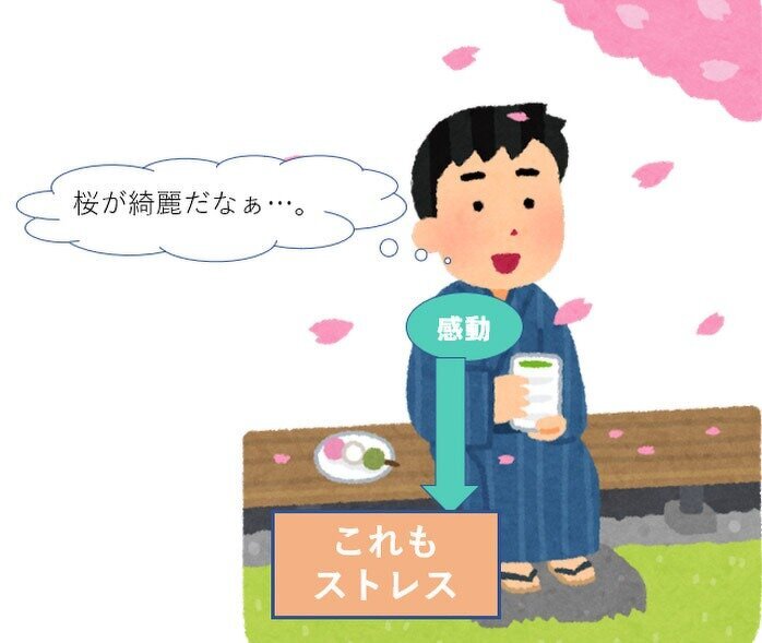 画像：お花見のシーン